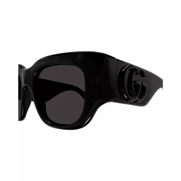 Gucci GG1545S 001 Marmont monocolor Black Squared Sunglasses, 53mm   NEW main image 10